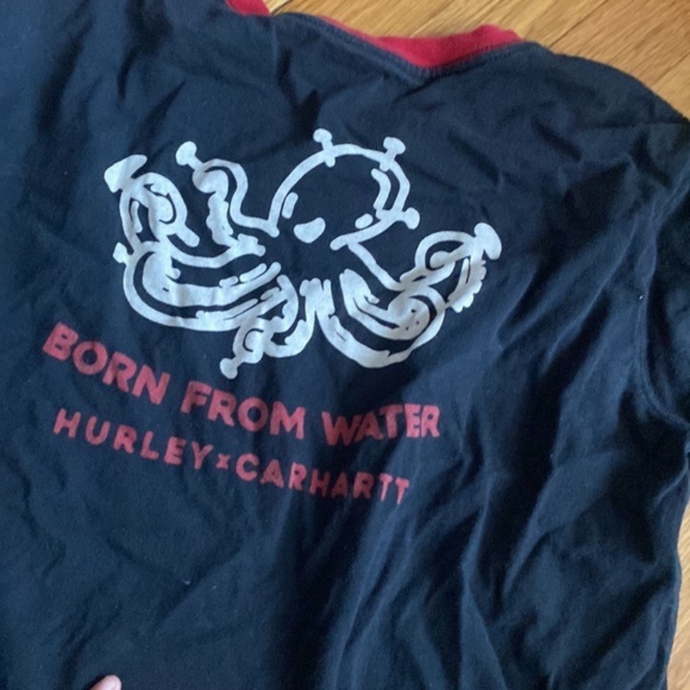 Carhartt x hurley collaboration long sleeve t shirt see pics gently used size L.